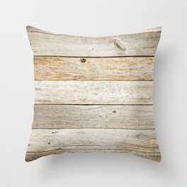 Rustic Barn Board Wood Plank Texture Throw Pillow