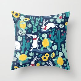 The tortoise and the hare Throw Pillow