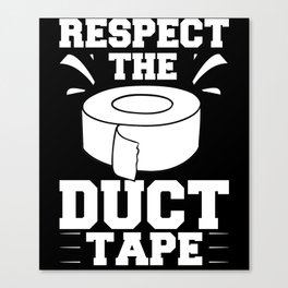 Duct Tape Roll Duck Taping Crafts Gaffa Tape Canvas Print