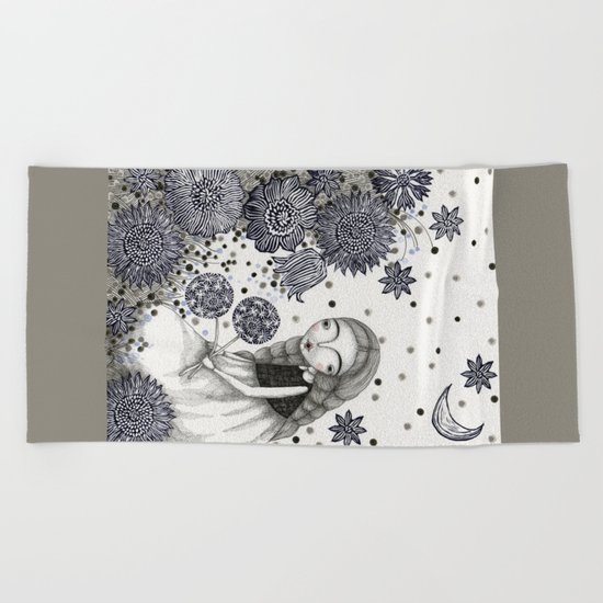 Summer's Night Beach Towel