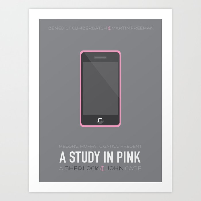 A Study in Pink Art Print