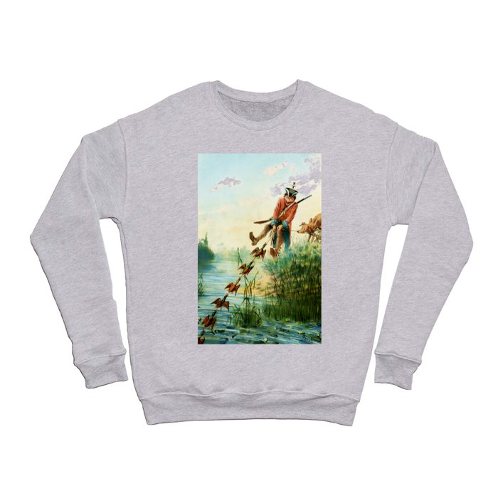 Baron Munchausen Catching Ducks Crewneck Sweatshirt