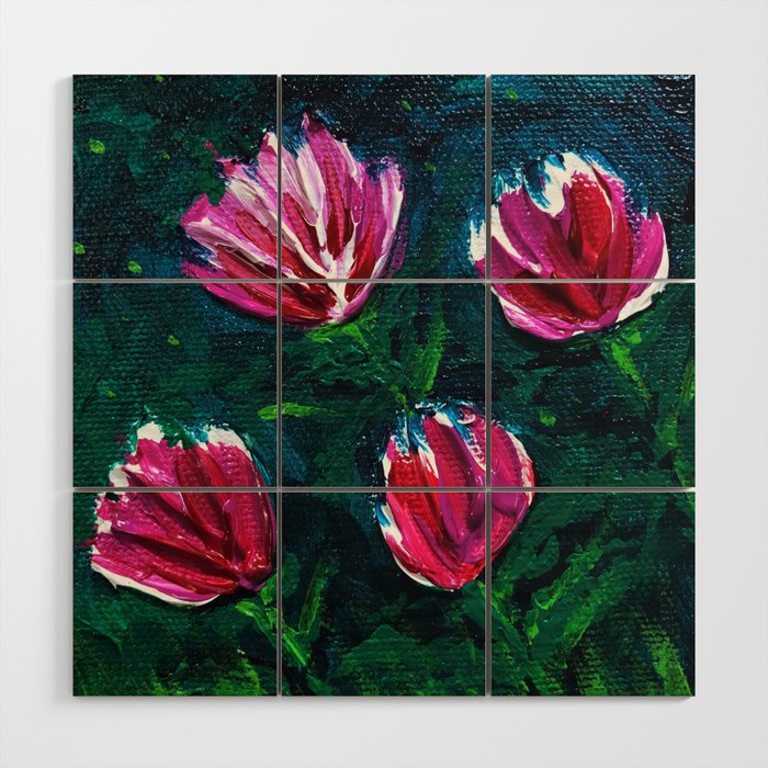 Pink Glory Wood Wall Art