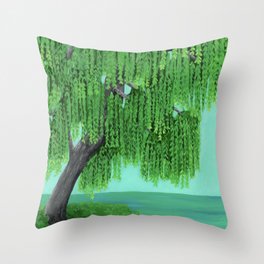 Weeping Willow Throw Pillow