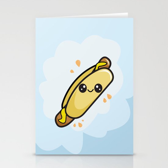 Hot Dog Stationery Cards