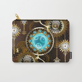 Rusty Background with Turquoise Lenses Carry-All Pouch