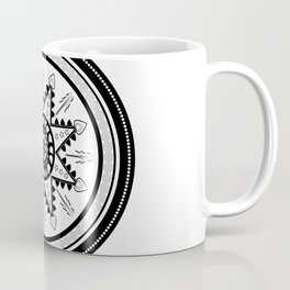 black sun mandala Coffee Mug
