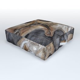 Petrified wood 3264 Outdoor Floor Cushion