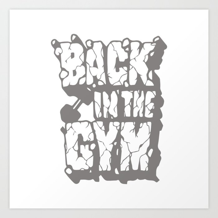 Back In The Gym Art Print