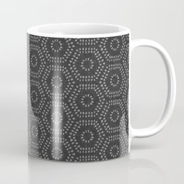 boho hexagon - charcoal Mug