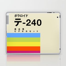 VHS cassette, case E-240, Japan edition - retrowave poster, retrowave art Laptop Skin