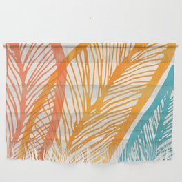Colorful Tropical Flora - Retro Palette Wall Hanging