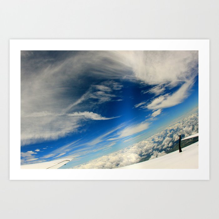 Skydive Cloud Art Print