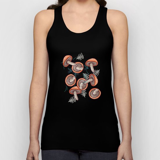 tasty shiitake pattern Unisex Tank Top