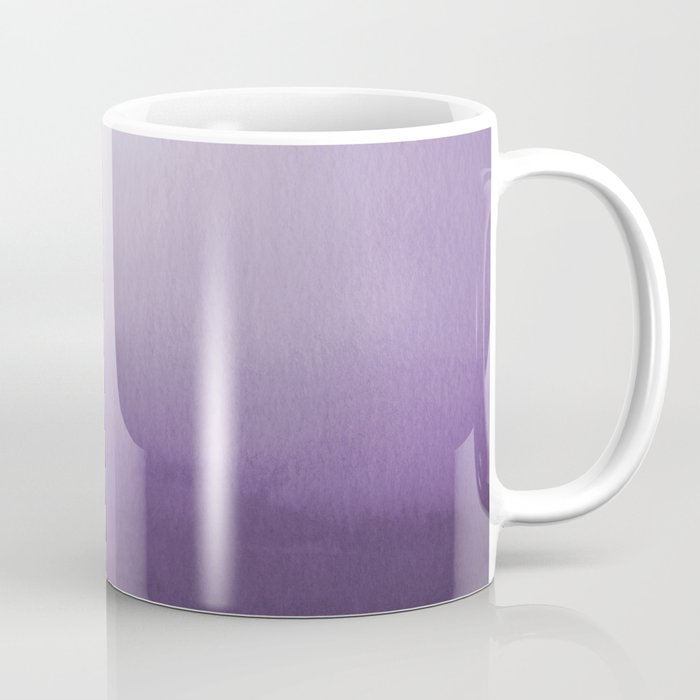 Inspired by Pantone Chive Blossom Purple 18-3634 Watercolor Abstract Art Coffee Mug