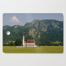 St Coleman's church in upper Bavaria, Germany | Remote places with breathtaking landscapes Cutting Board