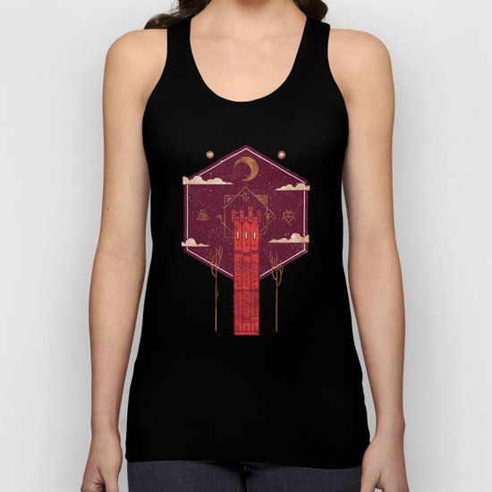 The Crimson Tower Unisex Tank Top