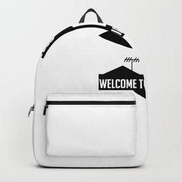welcomes tos night vales Backpack | Typography, Black And White, Pattern, Watercolor, Graphicdesign, Graphite 