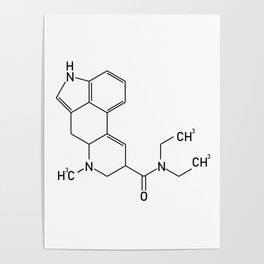 LSD Molecule Poster