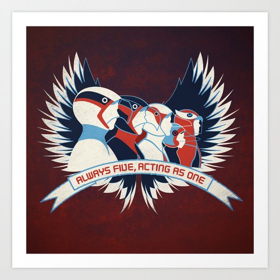 Always Five, Acting As One Art Print