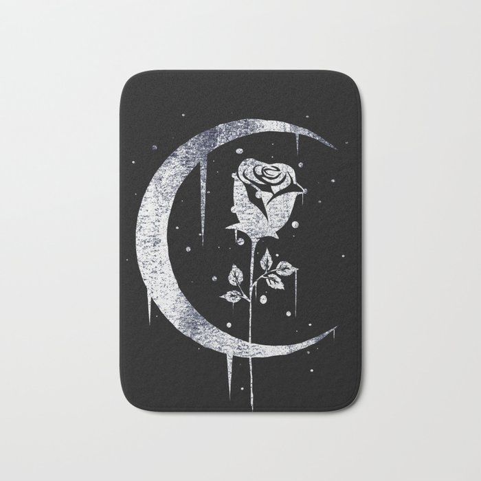  Occult Moon Rose Witchcraft Wicca Witch Gothic Bath Mat
