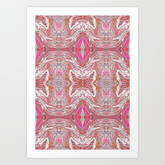 Pink Arabesque IV Art Print