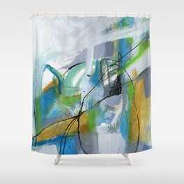 Blue Harmony Shower Curtain