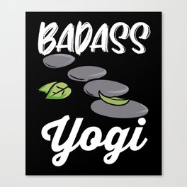 Badass Yogi Canvas Print