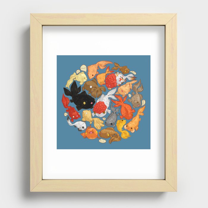 For The Love Of Goldfish Recessed Framed Print