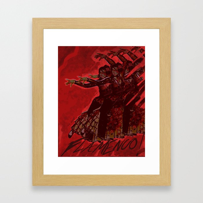 Flamenco! Framed Art Print