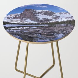 Notchtop Mountain and Lake Helene Panorama Side Table
