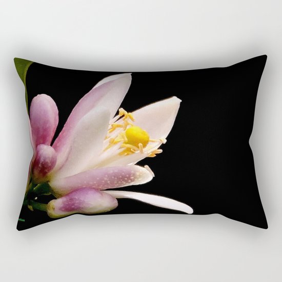 Lemon Buds Rectangular Pillow