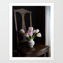 Tulipes du matin Art Print