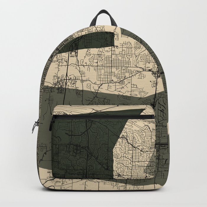 Little Rock, USA. City Map Backpack