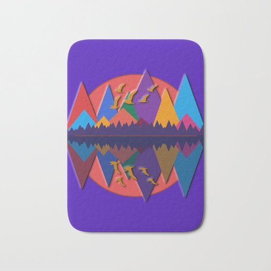 Mountain Scene #8 Bath Mat