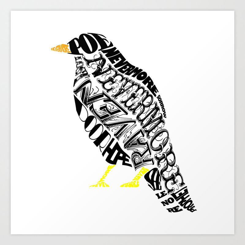 The Raven Edgar Allan Poe Art Print By Enjoyriot Society6