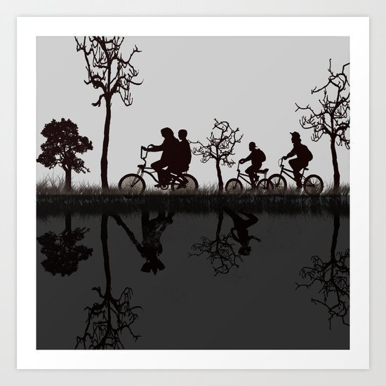 the upside down - stranger things s Art Print