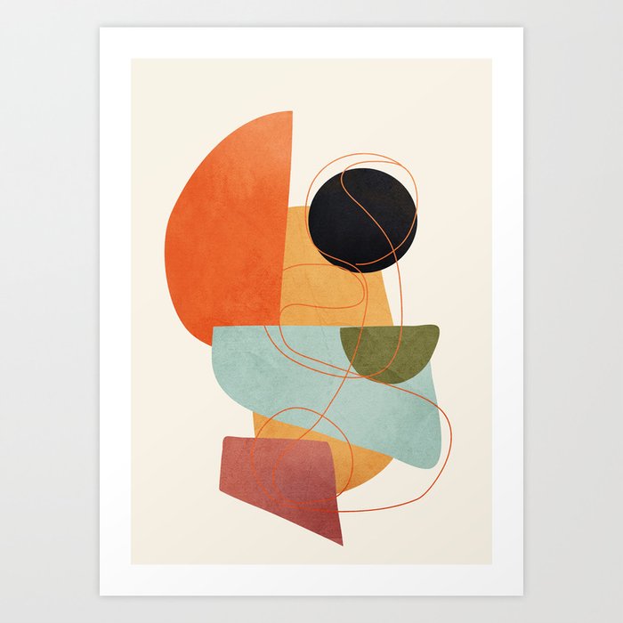 Abstract Shapes 16 Art Print