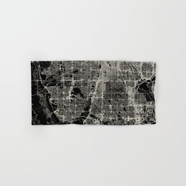 Lakewood, USA - City Map Hand & Bath Towel