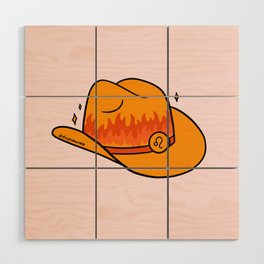 Leo Cowboy Hat Wood Wall Art