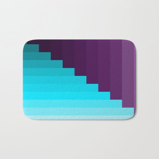 Ups and Down | Deep Within | Purple | Blue | Turquoise Bath Mat