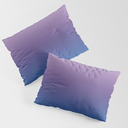 Ultra Violet Blue Lilac Ombre Gradient Pattern Pillow Sham