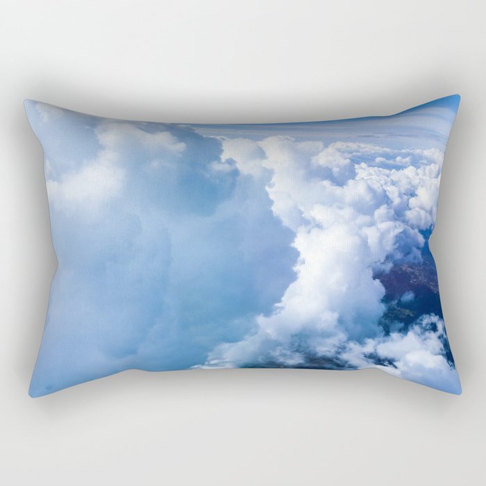 Traveling In The Clouds Rectangular Pillow