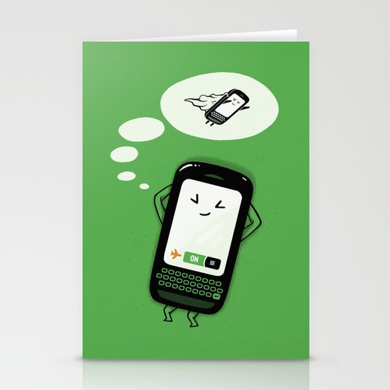 Flight Mode Stationery Cards