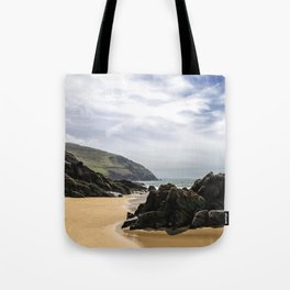 Peaceful sand and ocean Tote Bag
