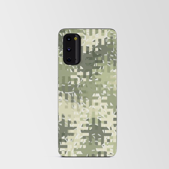 Green pixels and dots Android Card Case