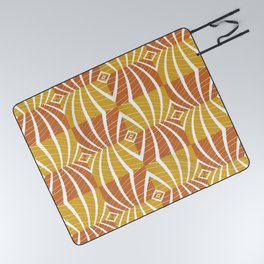 Gold Texture Pattern Design Picnic Blanket