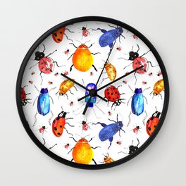 Bright Bugs Wall Clock