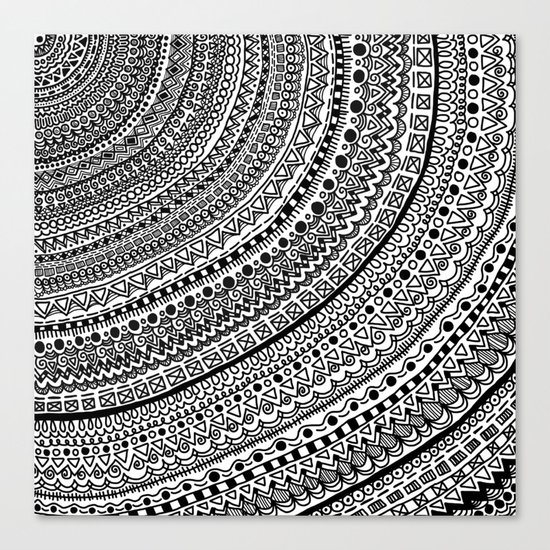 Black Pulse o1. Canvas Print