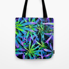 Neon Cannabis Tote Bag